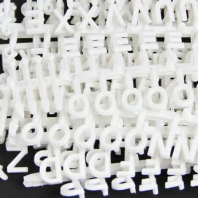 Peg Letter Board Letter Pack - 13mm - 294 Characters
