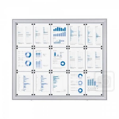 15 x A4 External Lockable Notice Board