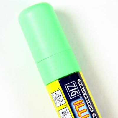 Fluorescent Wet Wipe Green Chalk Pen 15mm Nib