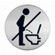 4921 Stainless Steel Please Sit Down Door Sign