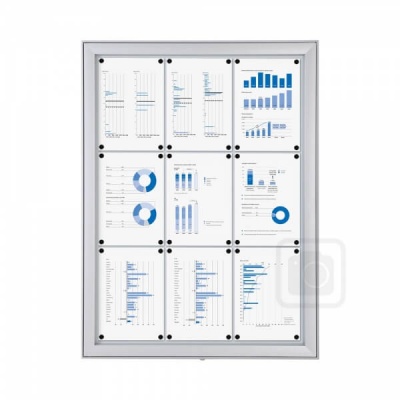 9 x A4 External Lockable Notice Board