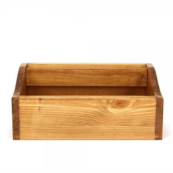 Rustic Wooden Condiment Box - Braccio.co.uk