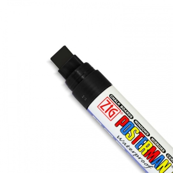 Black Waterproof Posterman Pen - 15mm Nib