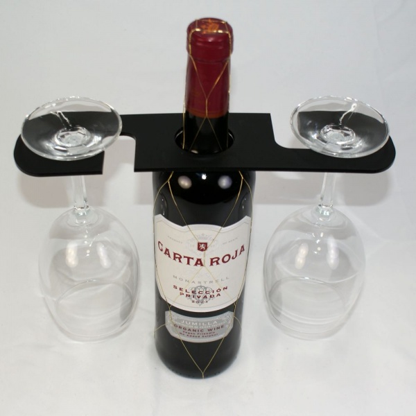 Wine Glass & Bottle Carrier/Display