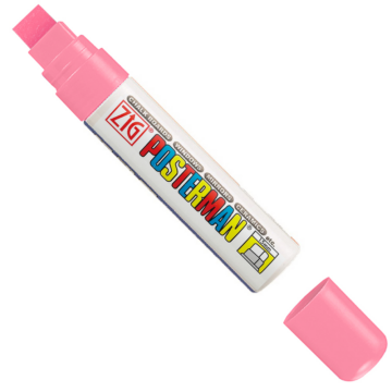 Pink Posterman Waterproof Pen - 15mm Nib