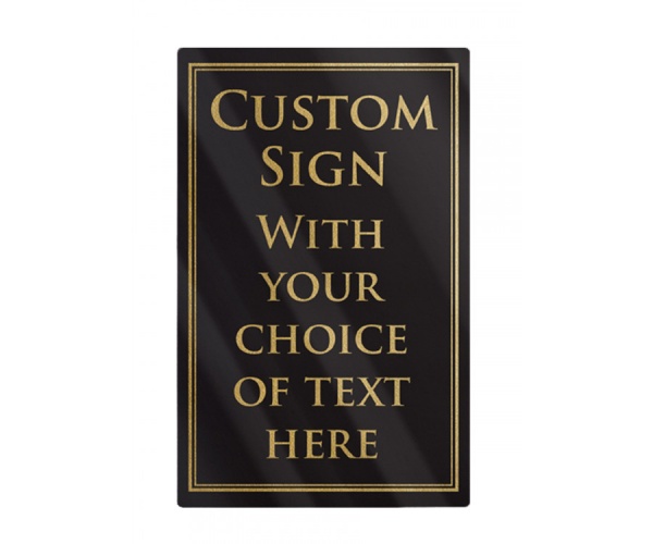 A4 Traditional Hospitality Notice Sign - Add Your Own Text