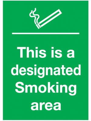 Smoking Area Sign - Designated Area