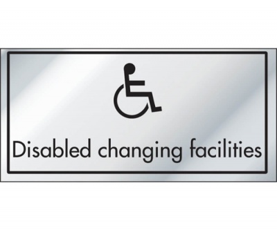 Disabled Changing Facilities Information Door Sign