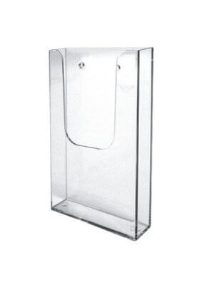 1/3 A4 Wall Mounted Acrylic Leaflet Holder