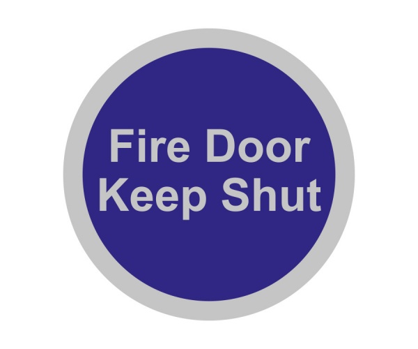 Fire Door Disc Signs - Fire Door Keep Shut