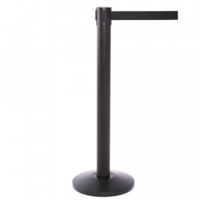 Extra Long Retractable Belt Barriers - Black