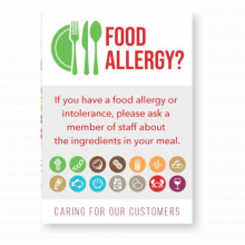 Food Allergy? Customer Notice - A4 - Full Colour