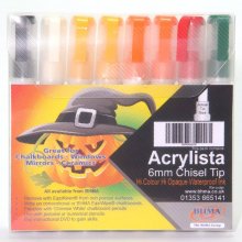 Halloween Waterproof Liquid Chalkboard Pens - 6mm Nib