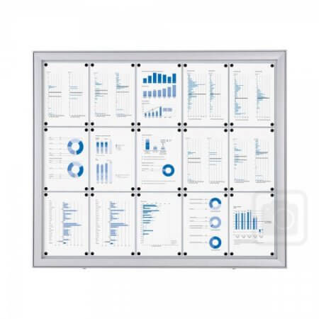 15 x A4 External Lockable Notice Board