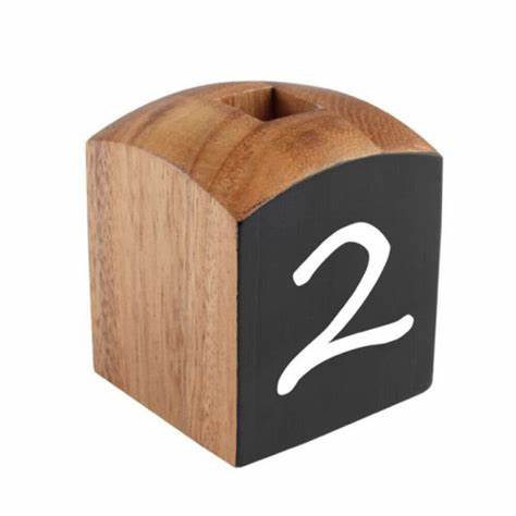Square Table Marker - Single - Table Numbers Table Signs Chalkboard Signs