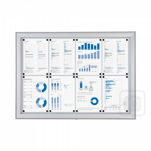 8 x A4 External Lockable Notice Board