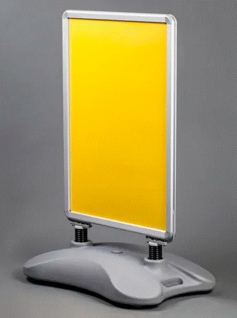 Forecourt Sign with Water Fillable Base - Braccio.co.uk