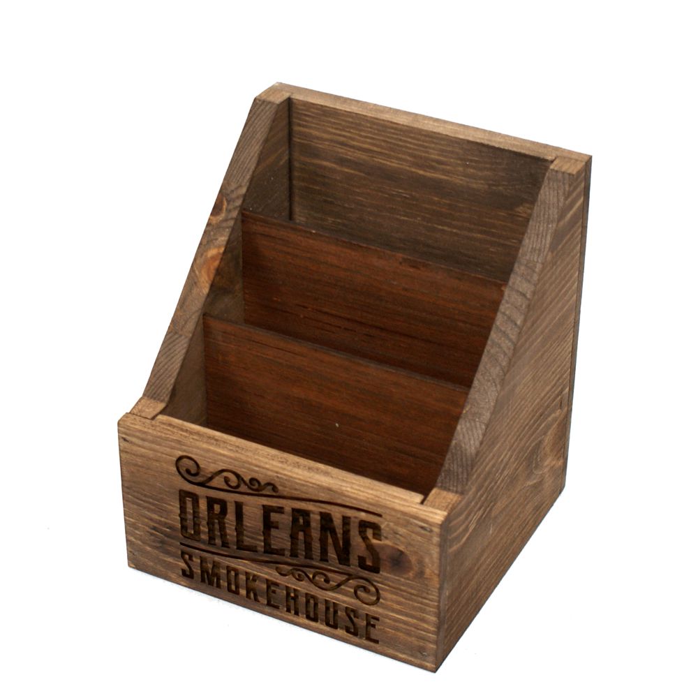 Wooden Leaflet Holder - Holds 3 x A6