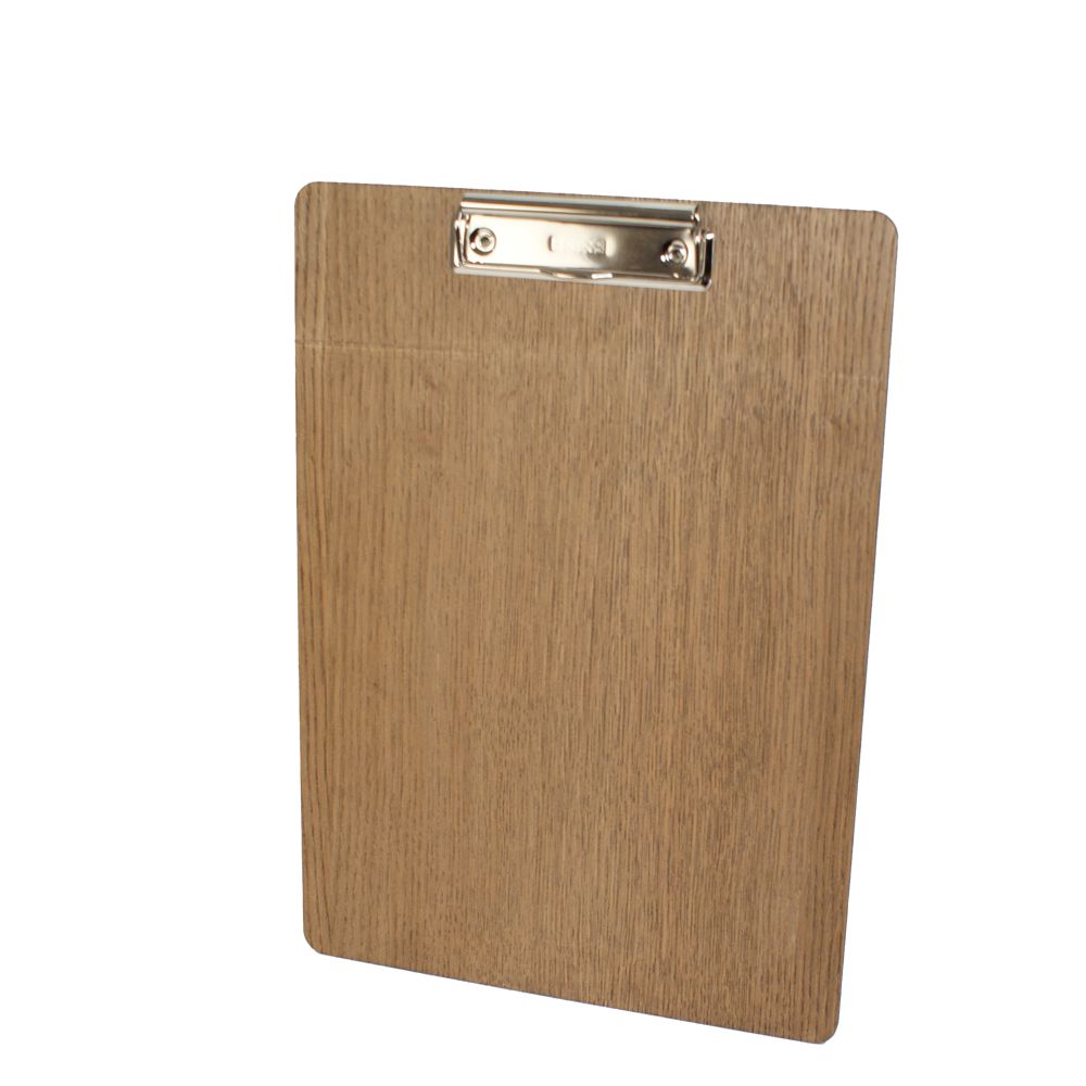 Wooden Oak Veneer Menu Board With Clip