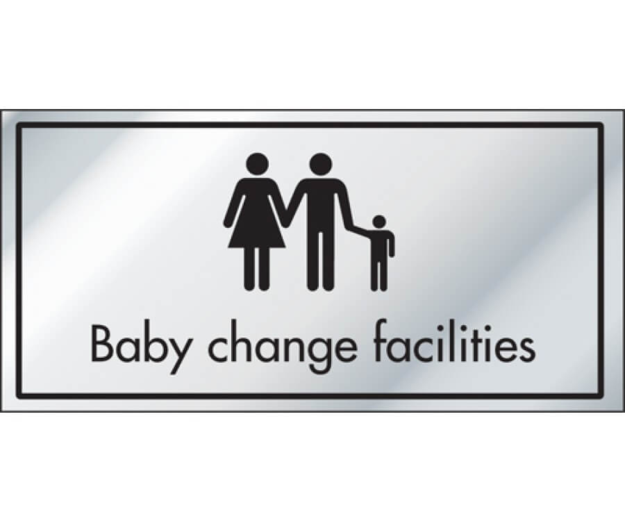 Baby Change Facilities Information Door Sign