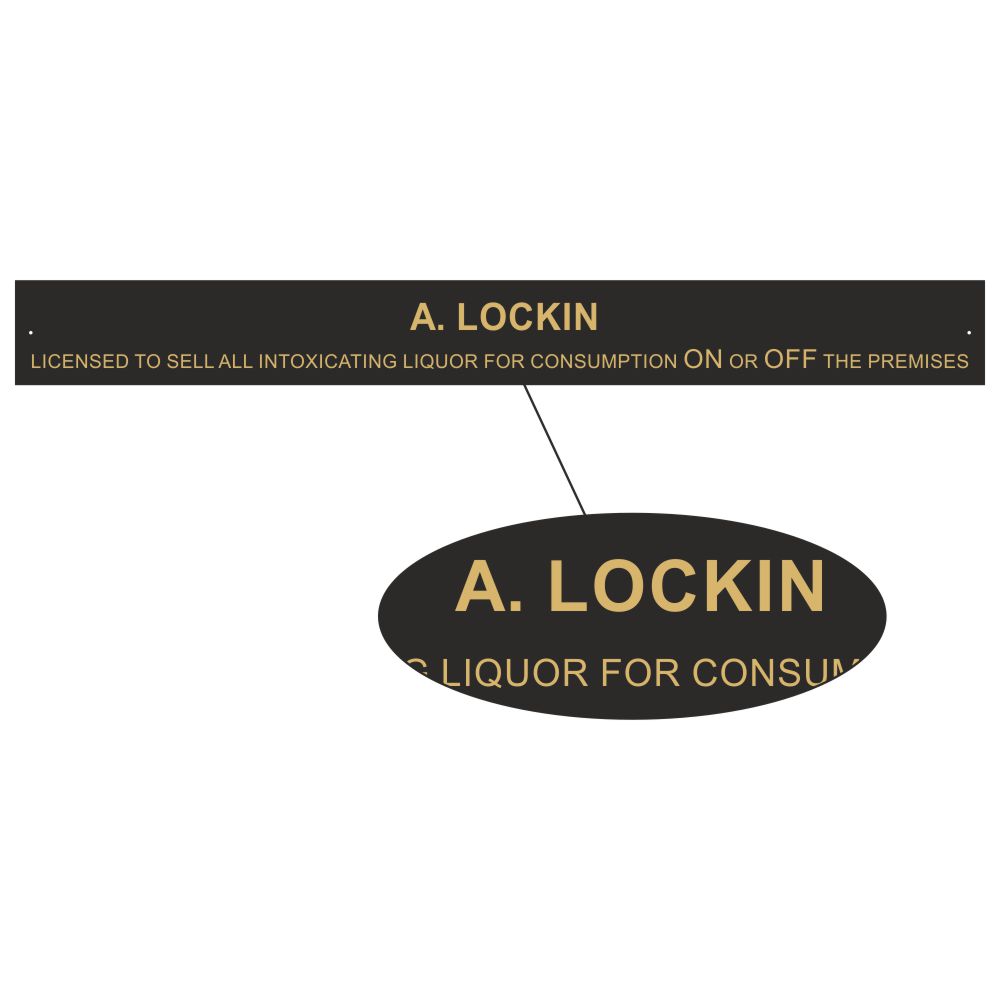 Licensee Name Sign Plates, for all licensed premises - Braccio.co.uk
