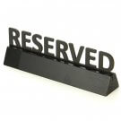 Cut Out Reservation Sign with Chalkboard - Black