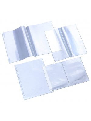 2/3 A4 CLEAR PLASTIC DOUBLE INSERT FOR 2/3 A4 MENU COVER