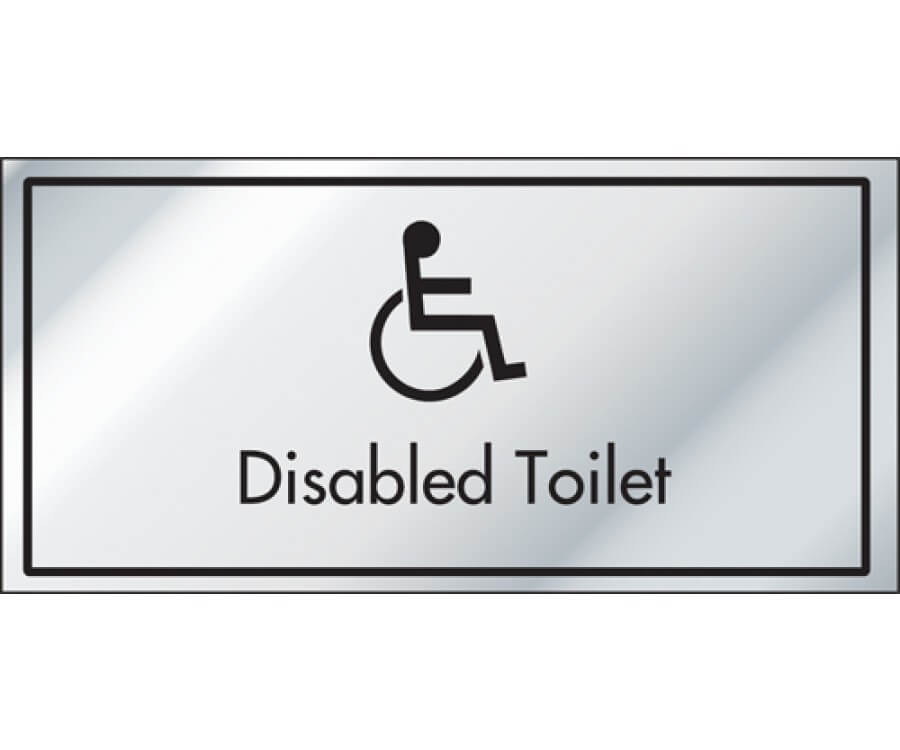 Disabled Toilet Information Door Sign