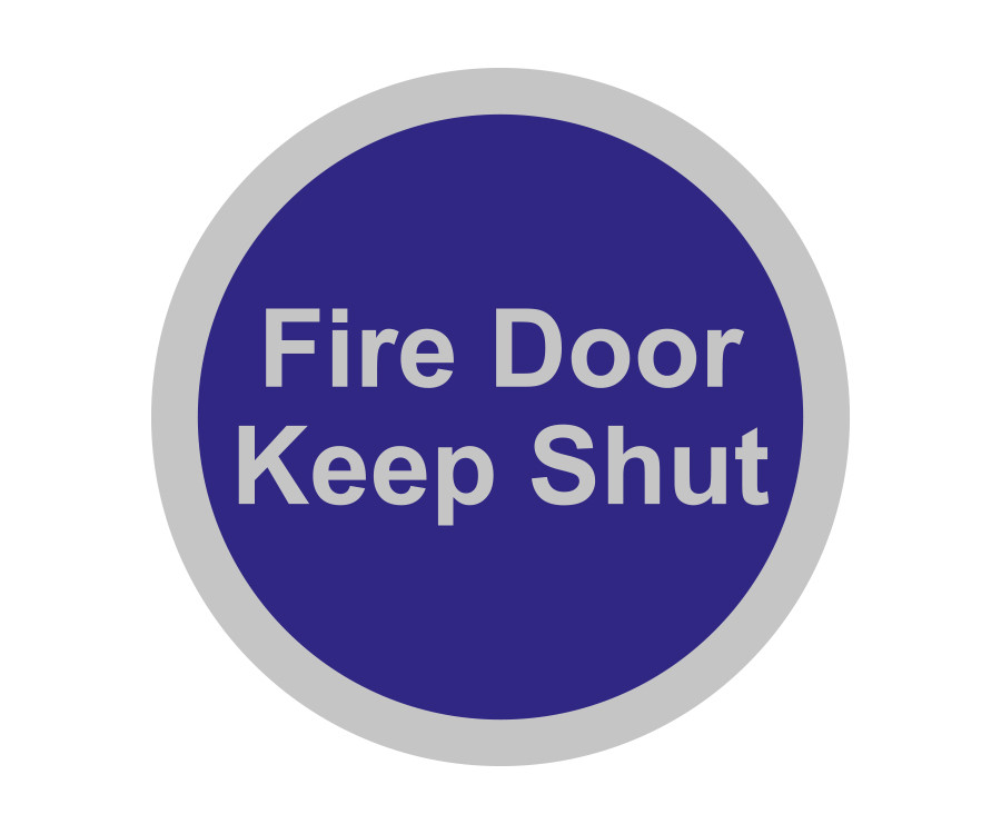 Fire Door Disc Signs - Fire Door Keep Shut