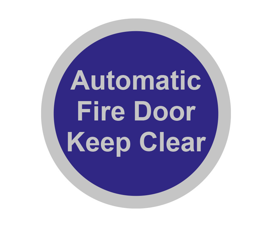 Fire Door Disc Signs - Automatic Fire Door