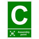 Fire Assembly Point Signs - Letter C - Foamex, Vinyl, Dibond, Rigid ...