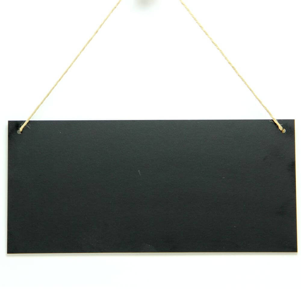 Pack Of 5 Double Sided Hanging Chalkboards and Chalk Pen