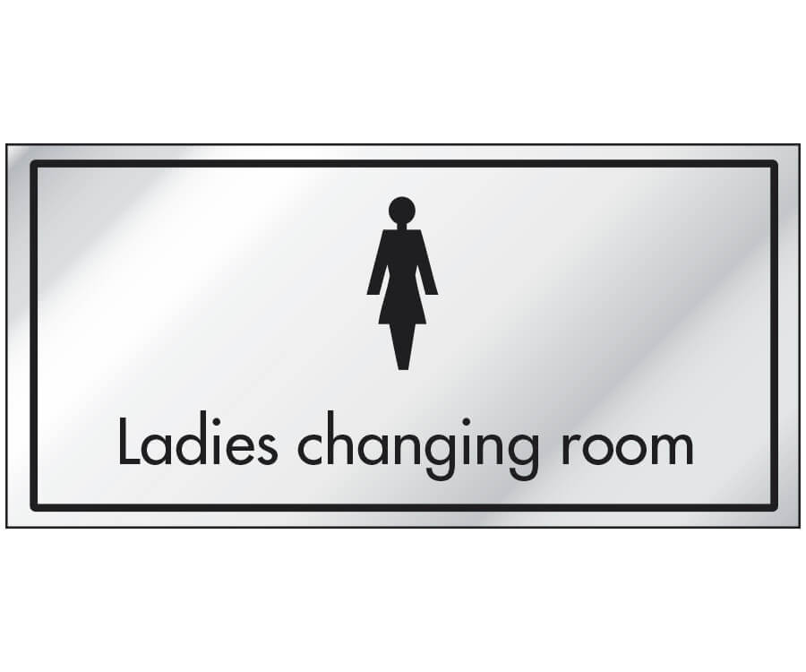 Ladies Changing Room Information Door Sign Braccio.co.uk