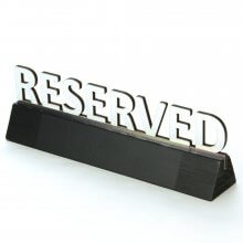 Cut Out Reservation Sign with Chalkboard - Mirror Acrylic
