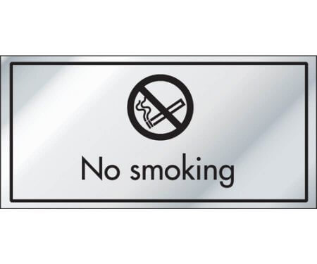 No Smoking Information Door Sign