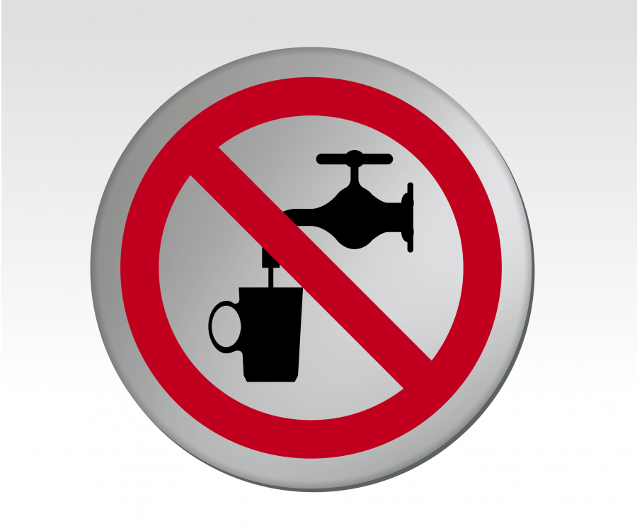 Not Drinking Water Symbol Door Disc Signs