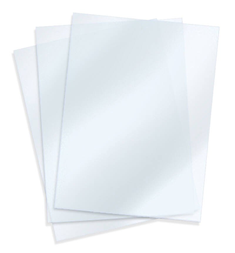 Antiglare replacement sheets for snap frames and poster frames, sizes