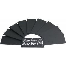 Pack of 10 DuraChalk Shelf Edge Blackboards