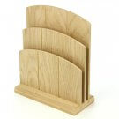Tiered Wooden Menu Holder - Oak