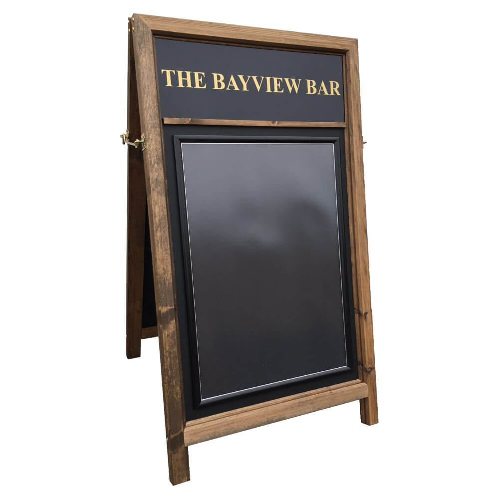 Wooden Westminster Premium A-boards with Header