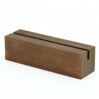 Wooden Sleeper Menu Holder - 6mm Slot